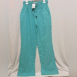 Linen Flare Legged Pants